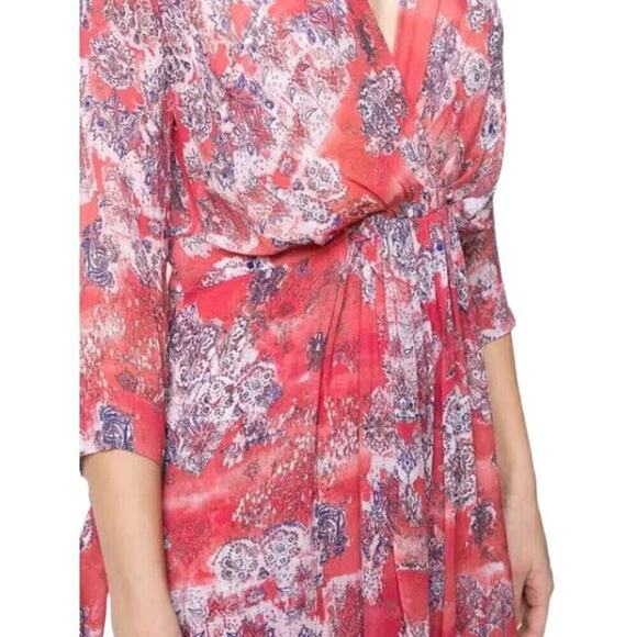 IRO Paris GRAMY Dress Printed Midi Dress M NWT Boho - Picture 6 of 11